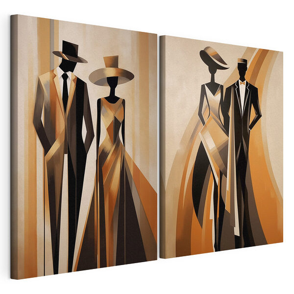 Modulárna tlač na plátno Modular canvas print Couple of people in formal attire